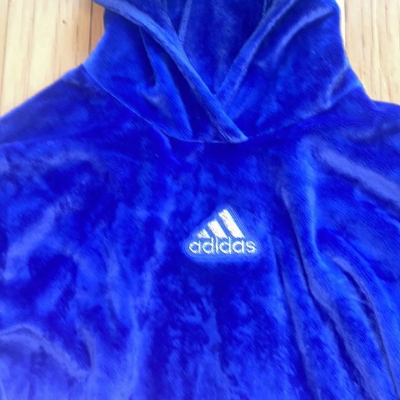 ADIDAS Girls Silken Soft Fleece Pullover Hoodie Sweatshirt Fuschia XL 14-16 NWT - Picture 2 of 5